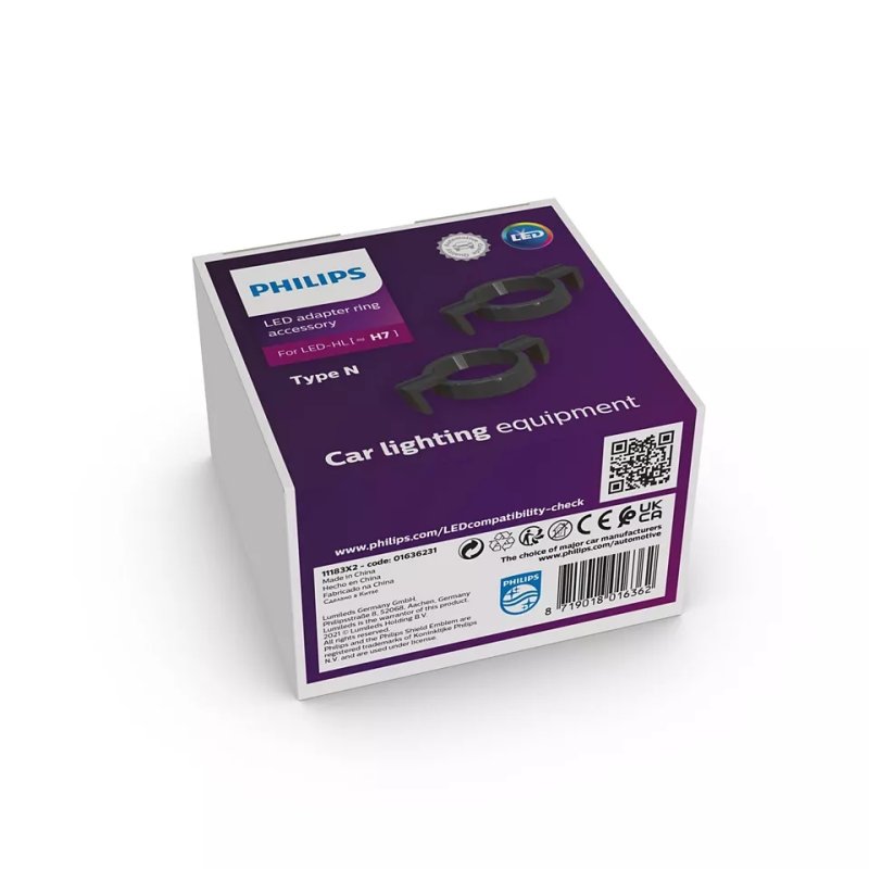 2x Philips Adapter-Ring Typ N für H7 LED 11183X2